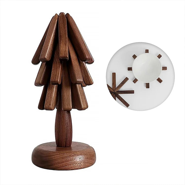 Wooden Coasters Trivets Tree Set