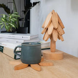 Wooden Coasters Trivets Tree Set