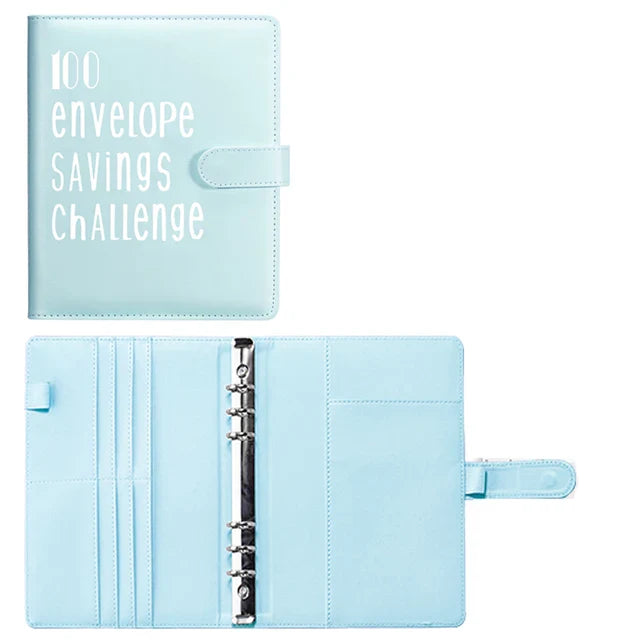 100 Envelopes Money Saving Challenge Money Saver For Cash Cost Expense Organizer Notebook Account Books And Binder Pockets For