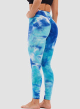 Women's Tie-dyed Textured Leggings