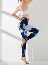 Women's Tie-dyed Textured Leggings