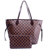 Neverfull W/Wallet MM Damier Ebene