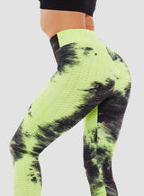 Tie-dyed Leggings Compression Yoga Pants for Women