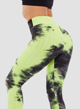 Women's Tie-dyed Textured Leggings