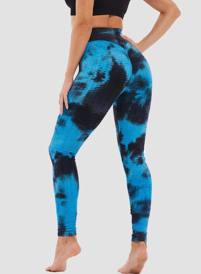 Women's Tie-dyed Textured Leggings