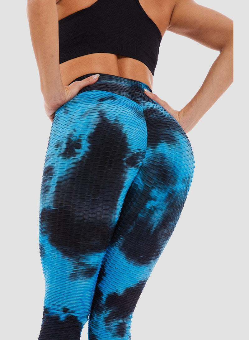 Women's Tie-dyed Textured Leggings