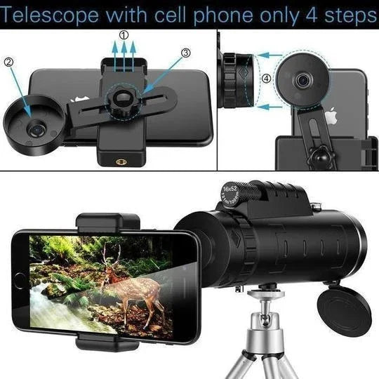 ⚡Clearance Sale 🔭40X60 HIGH RESOLUTION WATERPROOF MONOCULAR TELESCOPE