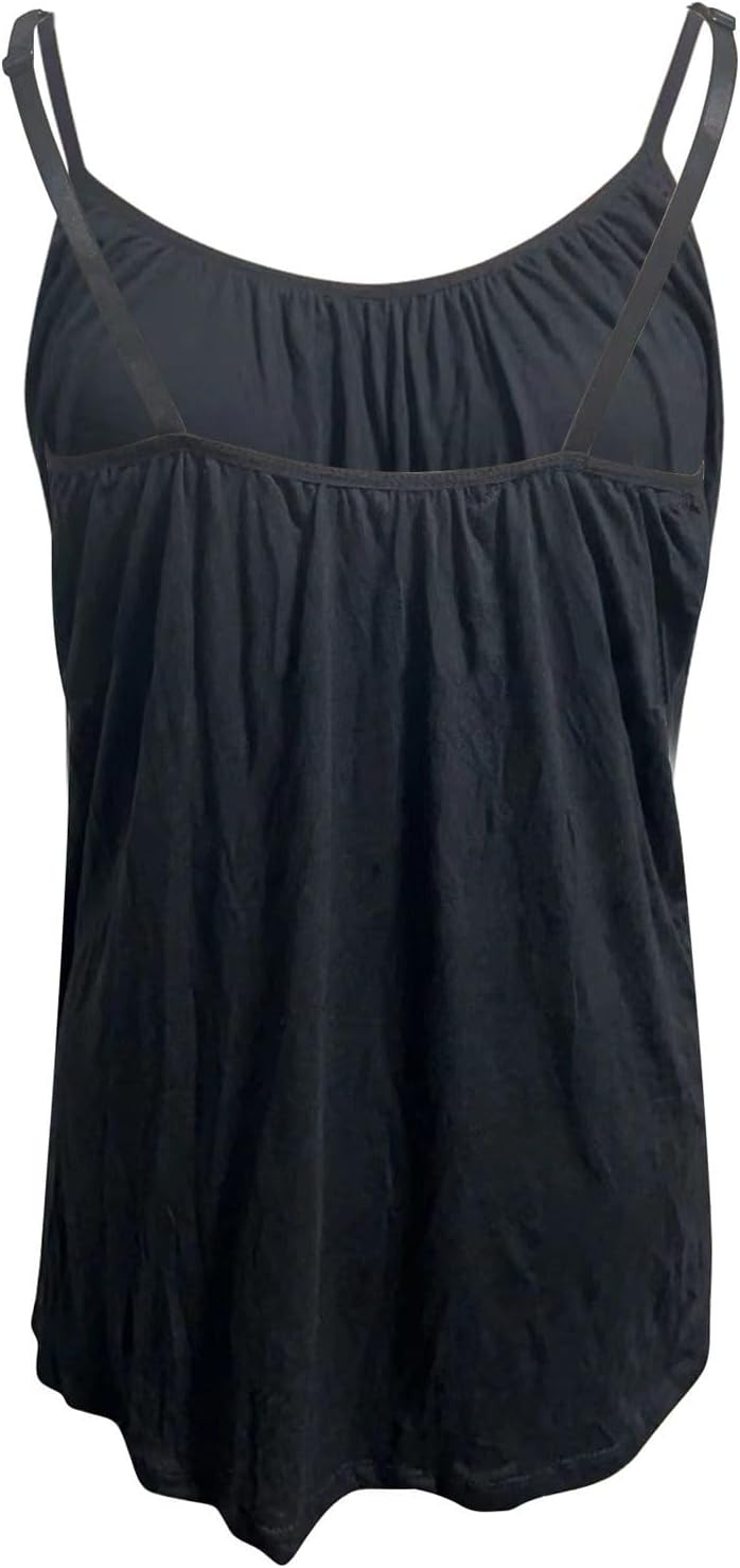 Loose-fitting Tank Top With Built-in Bra