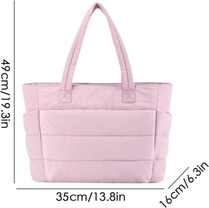 Lightweight Puffy Tote Bag