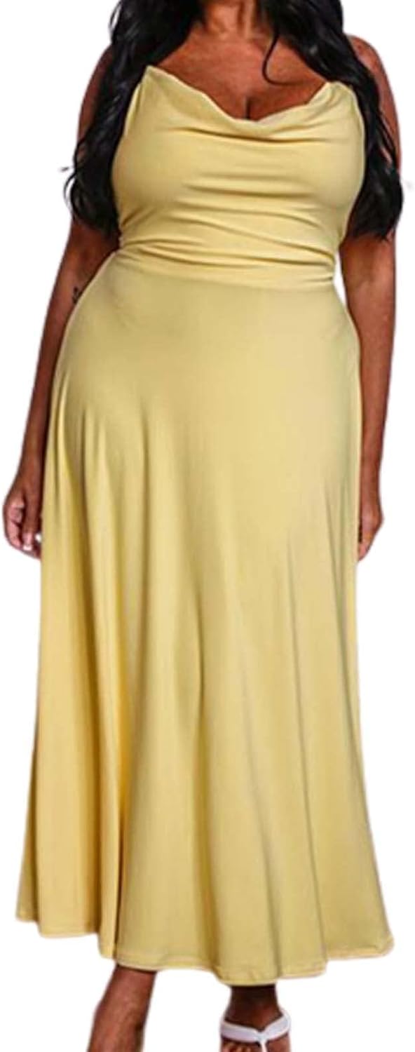 Lulah Drape Maxi Dress with Built-in Bra