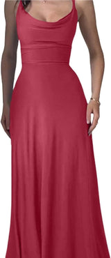 Lulah Drape Maxi Dress with Built-in Bra