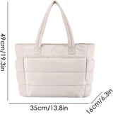 Lightweight Puffy Tote Bag