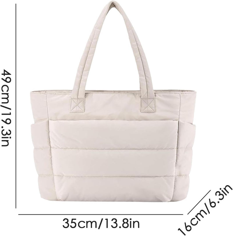 Lightweight Puffy Tote Bag