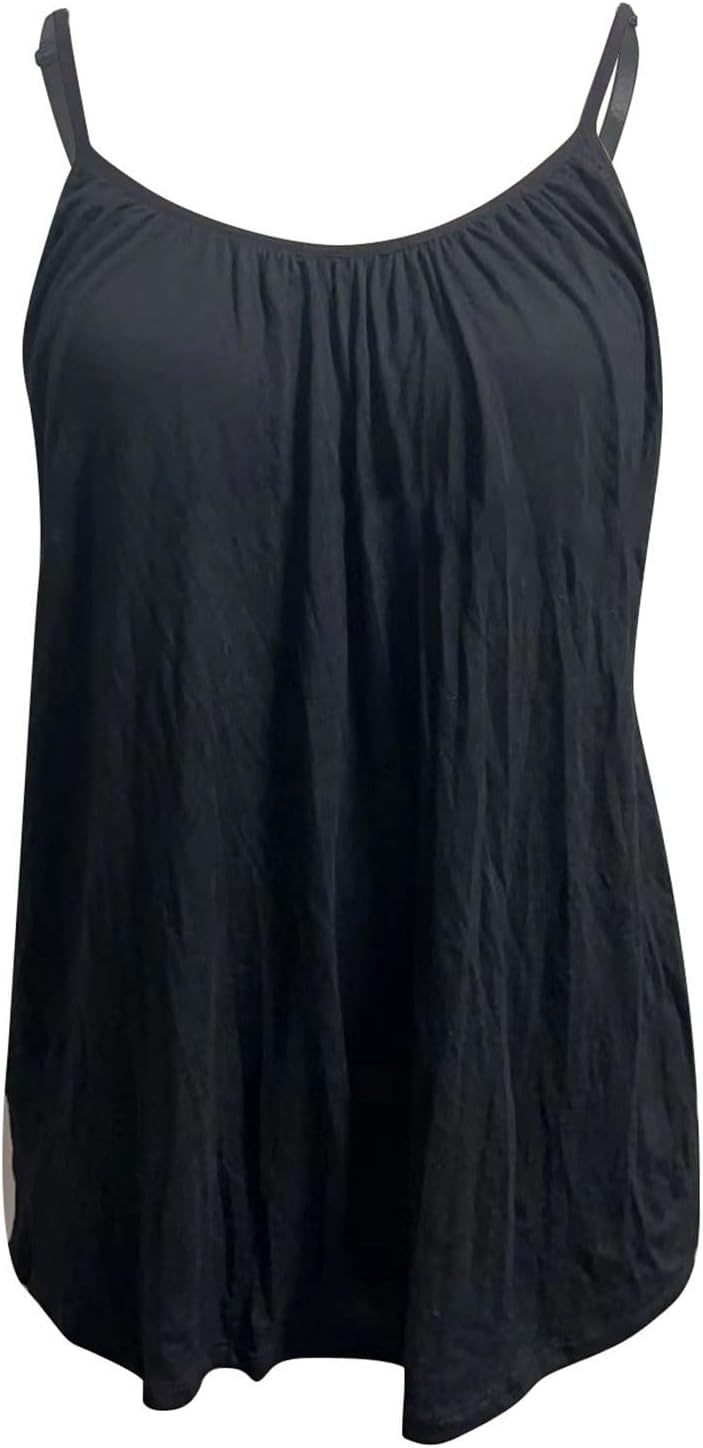 Loose-fitting Tank Top With Built-in Bra