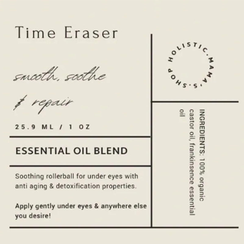 Time Eraser Oil, Time Eraser - Under Eye Rollerball, Time Eraser Rollerball Castor Oil And Frankincense, 360° Reduce Wrinkles (3 Pcs)