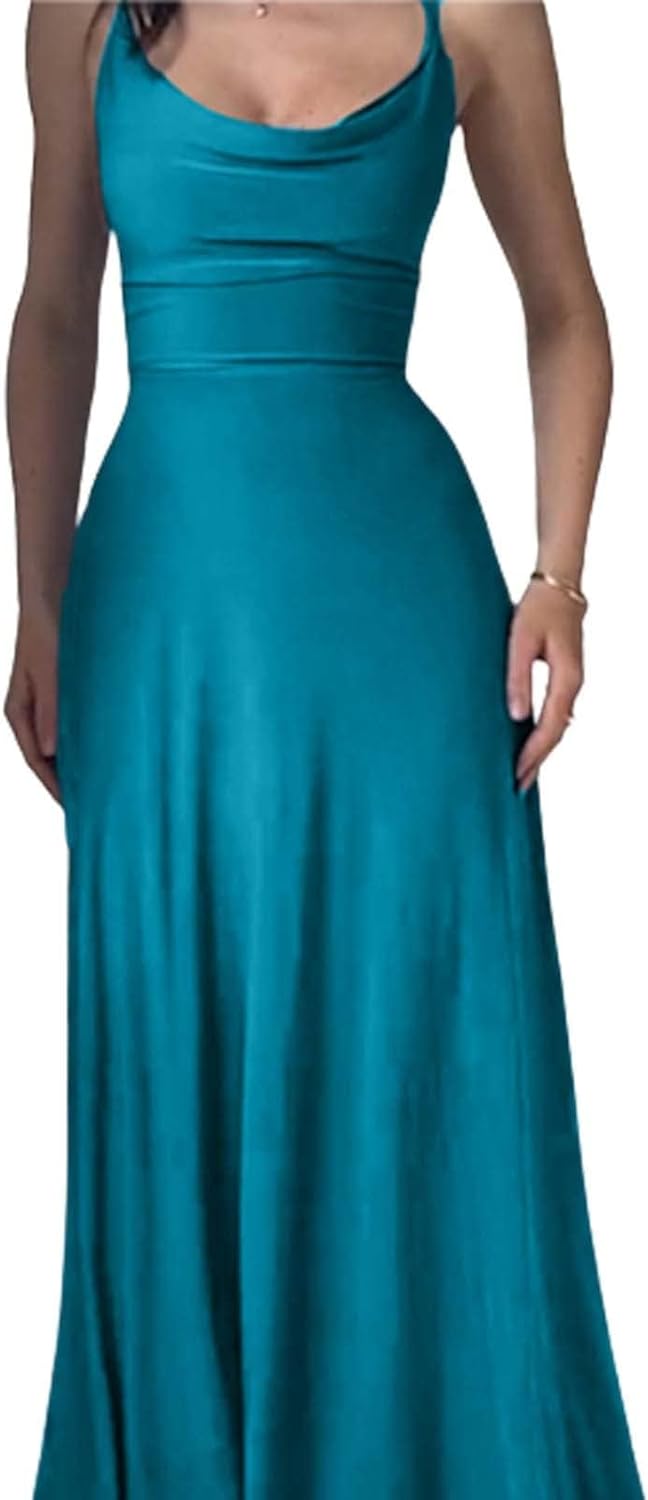 Lulah Drape Maxi Dress with Built-in Bra