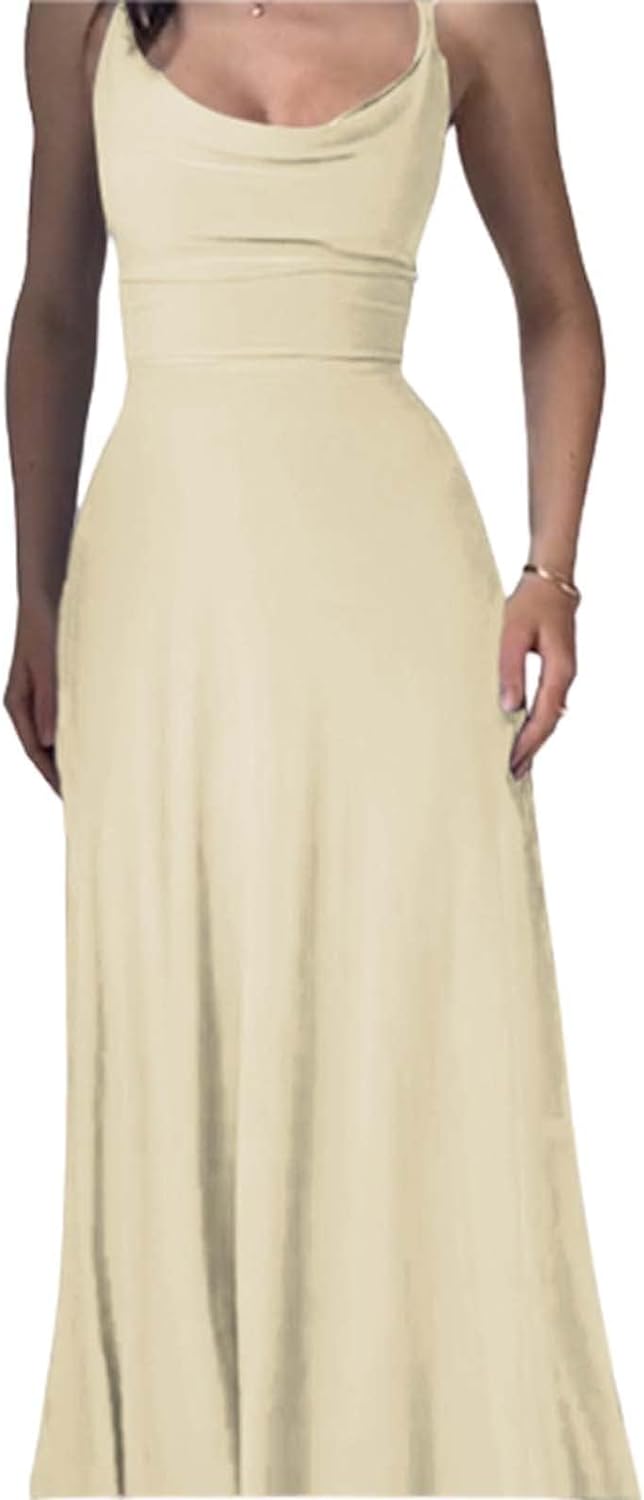 Lulah Drape Maxi Dress with Built-in Bra