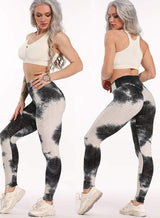 Women's Tie-dyed Textured Leggings