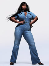 Skinny Bootcut Denim Jumpsuit(Buy 2 Free Shipping)