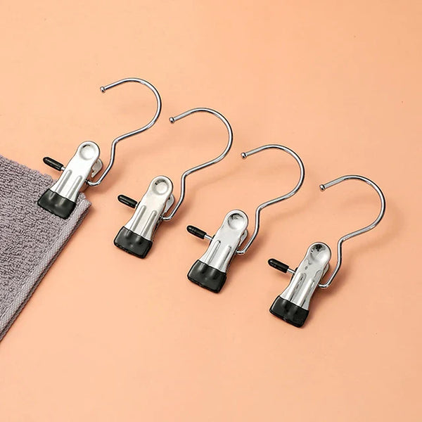 【The 2024 The best closet helper-40% OFF】Anti-Rust Clip-Space Saving Clothespin Hook