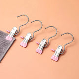 【The 2024 The best closet helper-40% OFF】Anti-Rust Clip-Space Saving Clothespin Hook