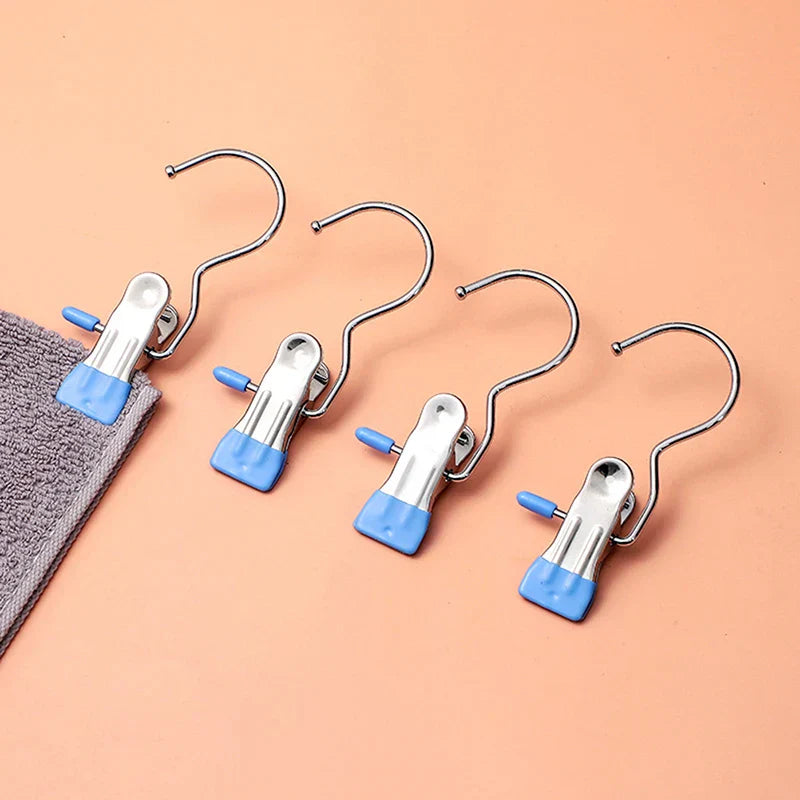 【The 2024 The best closet helper-40% OFF】Anti-Rust Clip-Space Saving Clothespin Hook