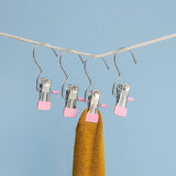 【The 2024 The best closet helper-40% OFF】Anti-Rust Clip-Space Saving Clothespin Hook