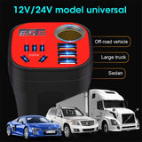 Car mounted cup type inverter converter QC charger