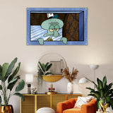 Cartoon back morning wall tapestry wall decoration