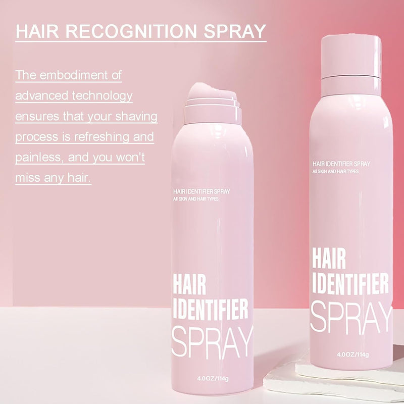 '-Clear fine hair identification spray