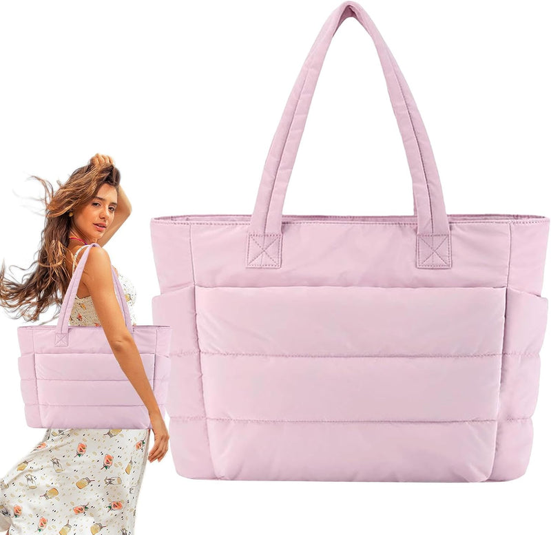 Lightweight Puffy Tote Bag