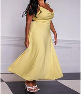 Lulah Drape Maxi Dress with Built-in Bra