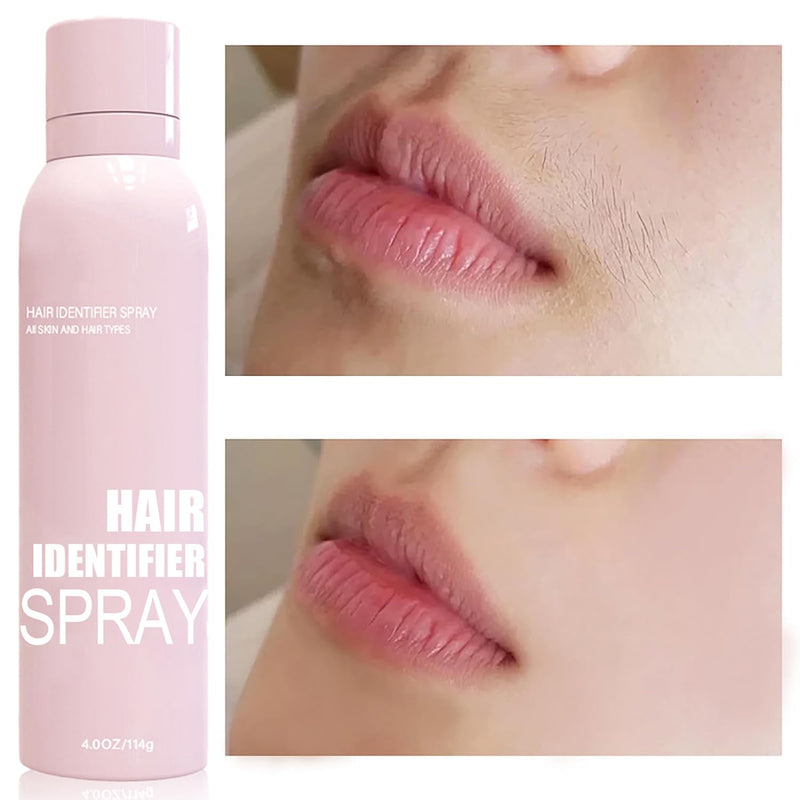 '-Clear fine hair identification spray