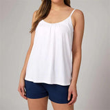 Loose-fitting Tank Top With Built-in Bra