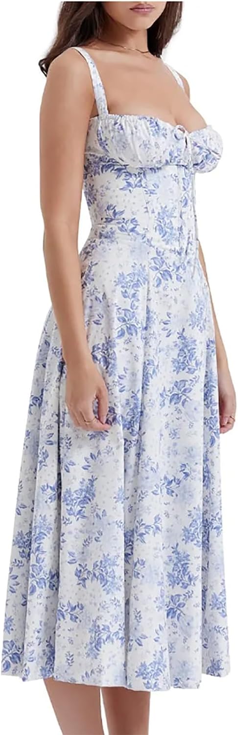 CARMEN PRINT BUSTIER SUNDRESS