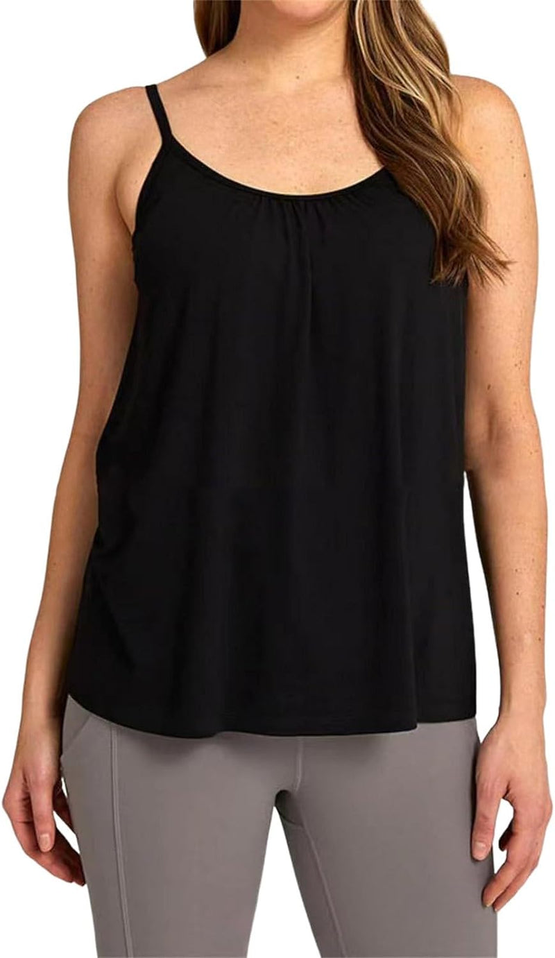 Loose-fitting Tank Top With Built-in Bra