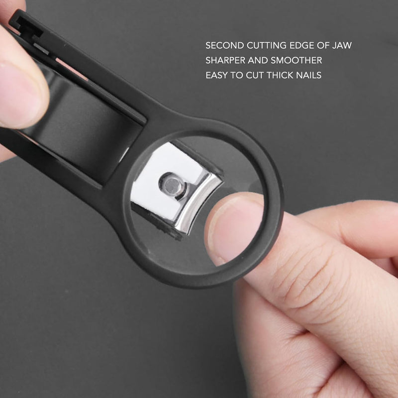 Nail Clippers with Magnifying Glass