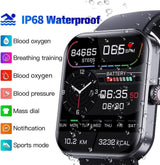 [All day monitoring of heart rate and blood pressure] Bluetooth fashion smartwatch（Buy 2 Free Shipping）