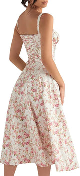 CARMEN PRINT BUSTIER SUNDRESS