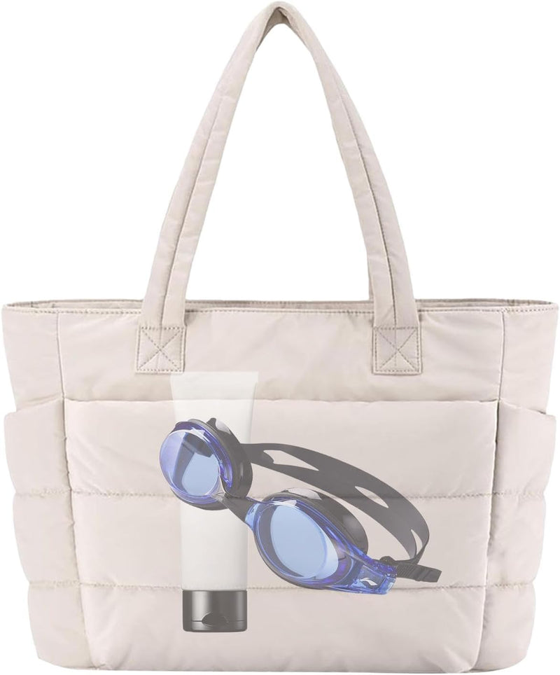 Lightweight Puffy Tote Bag