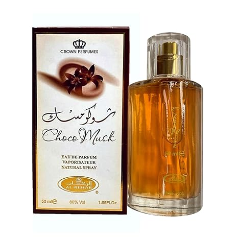 Choco Musk - Eau De Perfume Natural Spray - 50 ml (1.65 fl. oz) by Al-Rehab - 3 pack