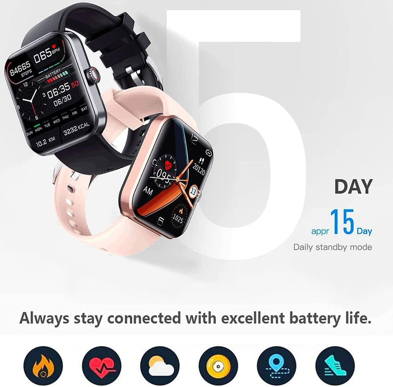 [All day monitoring of heart rate and blood pressure] Bluetooth fashion smartwatch（Buy 2 Free Shipping）