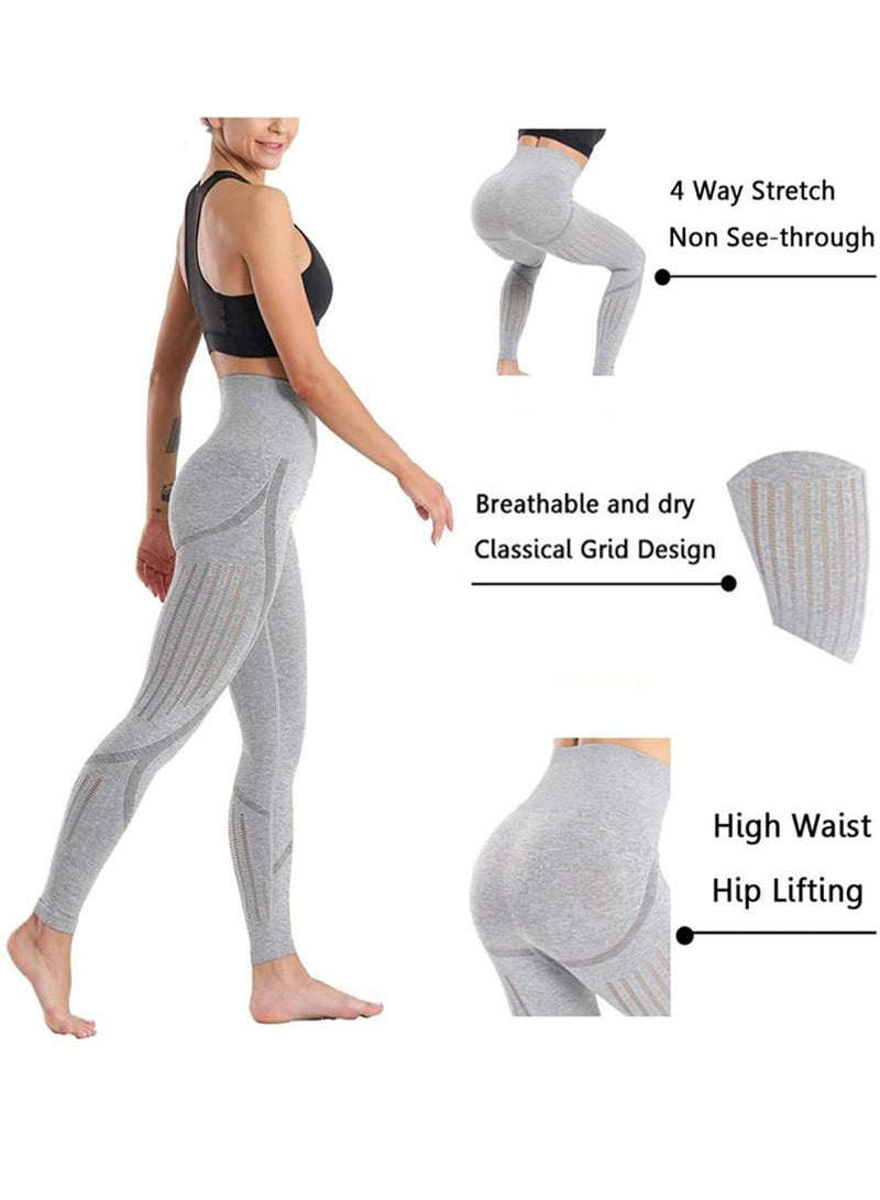 Soft Seamless Elastic Hollow Women Yoga Pants