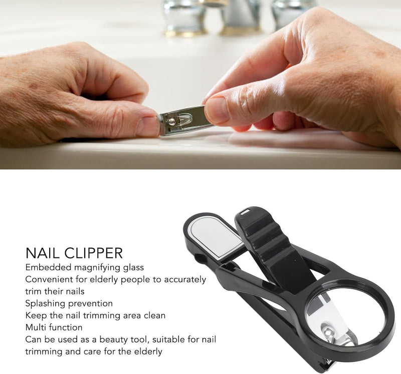 Nail Clippers with Magnifying Glass