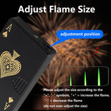 Green Flame Ace Lighter