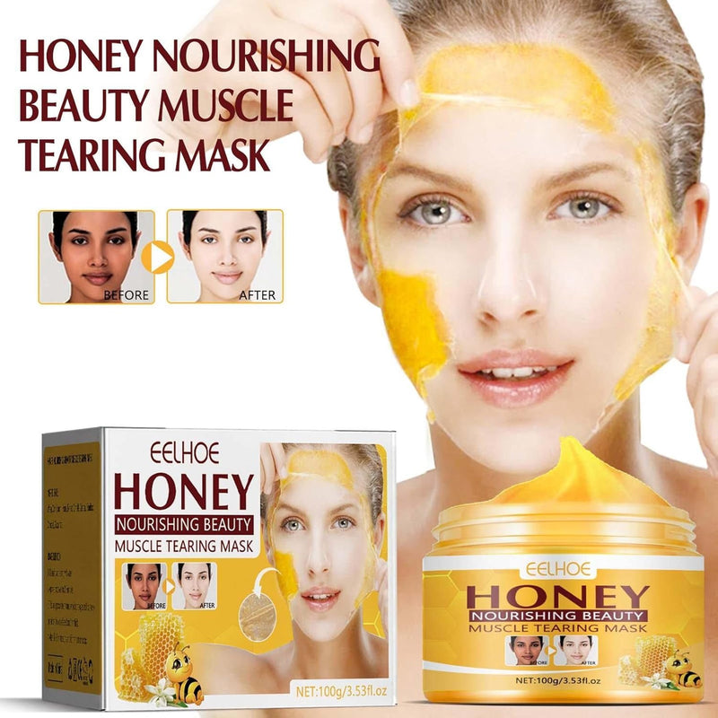 💥Big Discount Today - 🔥2024 New Whitening and Spot Reducing Rejuvenating Honey Tear-Off Mask