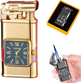 Windproof Lighter Vintage Watch Bezel Jet flame Torch