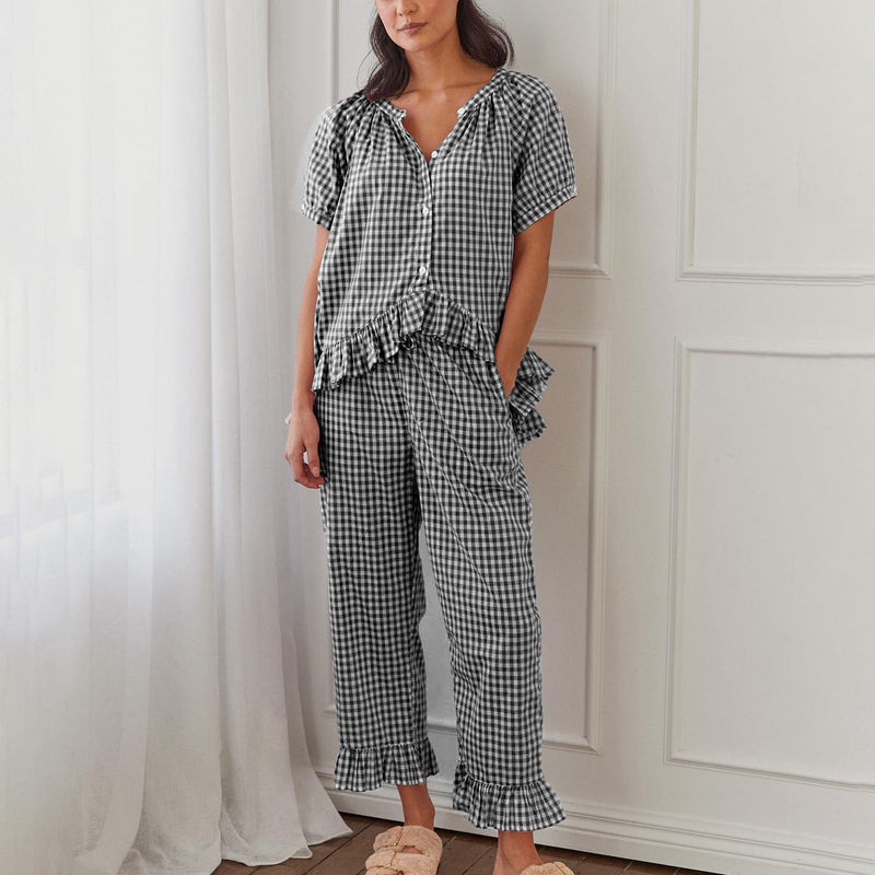 Sophie Sleep Set Gingham Berry