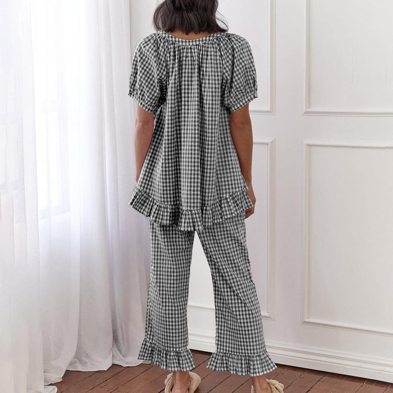 Sophie Sleep Set Gingham Berry