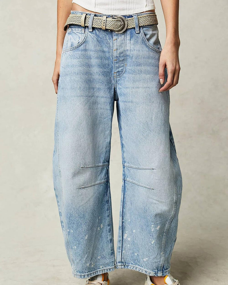 2024 Mid-Rise Barrel Jeans (BUY 2 Free Shipping)